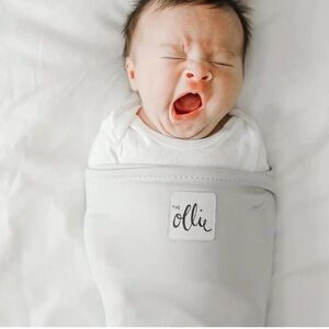 THE OLLIE Stone Grey Swaddle with Mesh Bag - One Size
